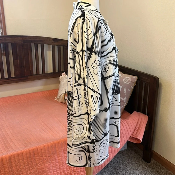 Vintage 80's Esprit Sport Wearable Art, Pop Art, Nostalgia, Black/White, size M - Picture 5 of 16